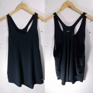 Nike Black Dri-Fit Racer Tank Top